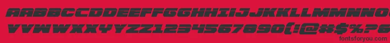 Bummerlaserital Font – Black Fonts on Red Background