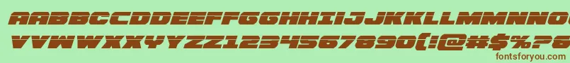 Bummerlaserital Font – Brown Fonts on Green Background