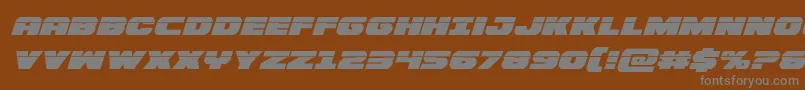Bummerlaserital Font – Gray Fonts on Brown Background