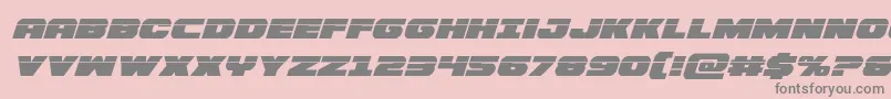 Bummerlaserital-Schriftart – Graue Schriften auf rosa Hintergrund
