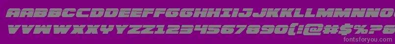 Weitere Informationen zur Bummerlaserital-Schriftart Bummerlaserital-Schriftart – Graue Schriften auf violettem Hintergrund