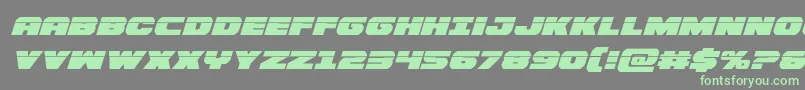 More about Bummerlaserital Font Bummerlaserital Font – Green Fonts on Gray Background