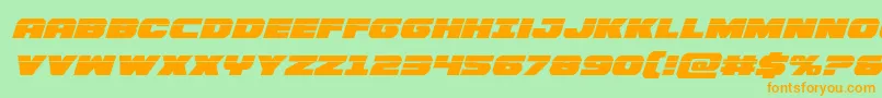 Bummerlaserital Font – Orange Fonts on Green Background