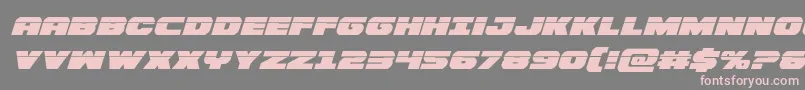 Bummerlaserital Font – Pink Fonts on Gray Background