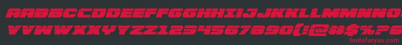 Bummerlaserital Font – Red Fonts on Black Background