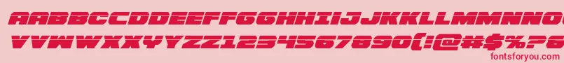Bummerlaserital Font – Red Fonts on Pink Background