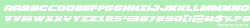 Bummerlaserital Font – White Fonts on Green Background