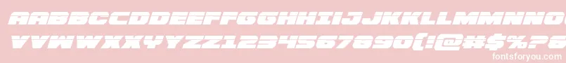Bummerlaserital Font – White Fonts on Pink Background