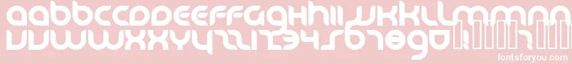 Danub Font – White Fonts on Pink Background