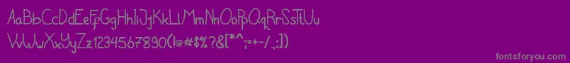 fuente Latian – Fuentes Grises Sobre Fondo Morado