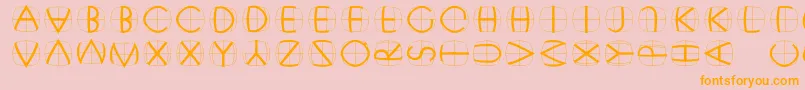 Xperimentypofswhite Font – Orange Fonts on Pink Background