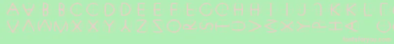 Xperimentypofswhite Font – Pink Fonts on Green Background