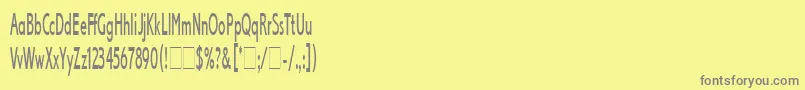 fuente LexikosLetPlain.1.0 – Fuentes Grises Sobre Fondo Amarillo