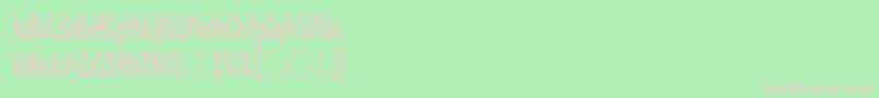 LexikosLetPlain.1.0 Font – Pink Fonts on Green Background