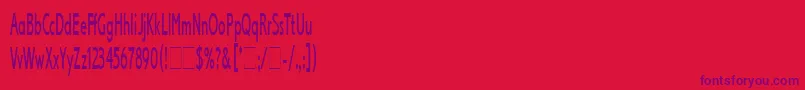 LexikosLetPlain.1.0 Font – Purple Fonts on Red Background