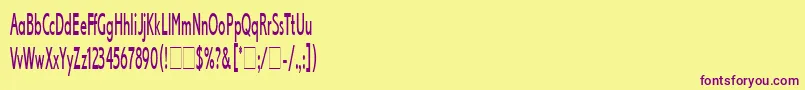 fuente LexikosLetPlain.1.0 – Fuentes Moradas Sobre Fondo Amarillo