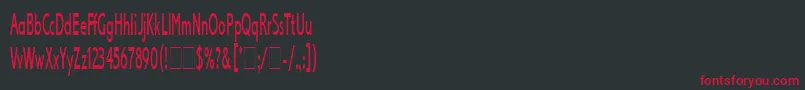 Шрифт LexikosLetPlain.1.0 – красные шрифты на чёрном фоне