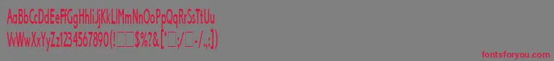 LexikosLetPlain.1.0 Font – Red Fonts on Gray Background