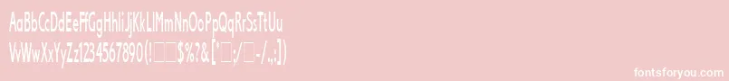LexikosLetPlain.1.0 Font – White Fonts on Pink Background