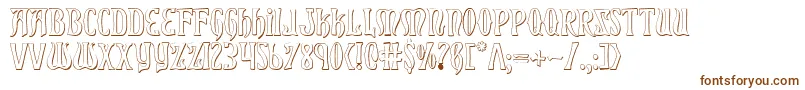 Xiphos ffy Font – Brown Fonts on White Background