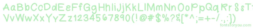 PinkLemonade Font – Green Fonts on White Background