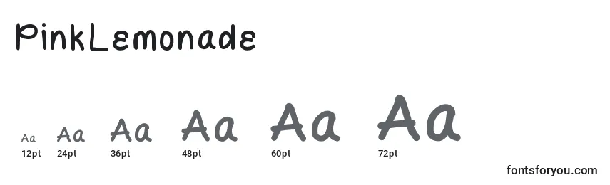 PinkLemonade Font Sizes