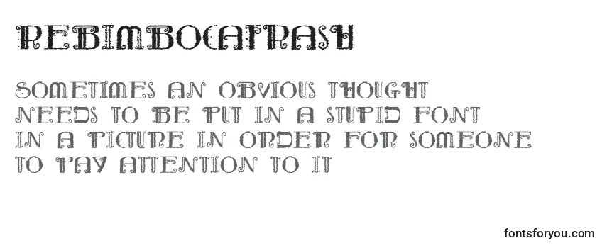 Обзор шрифта RebimbocaTrash