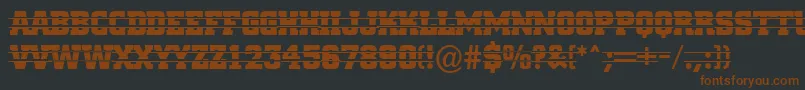 ACitynovatitulintstr Font – Brown Fonts on Black Background