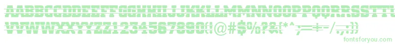 ACitynovatitulintstr Font – Green Fonts on White Background