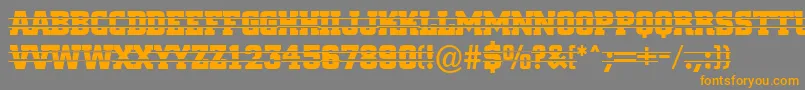 ACitynovatitulintstr Font – Orange Fonts on Gray Background