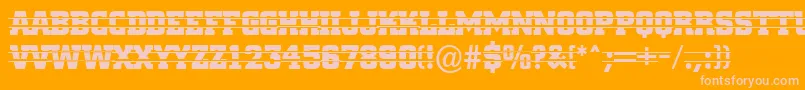 ACitynovatitulintstr Font – Pink Fonts on Orange Background