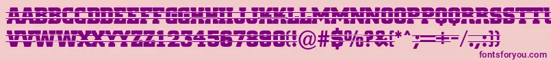 ACitynovatitulintstr Font – Purple Fonts on Pink Background