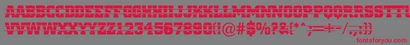 ACitynovatitulintstr Font – Red Fonts on Gray Background