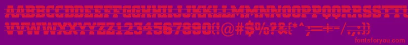 ACitynovatitulintstr-fontti – punaiset fontit violetilla taustalla