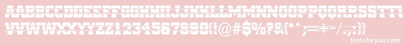 ACitynovatitulintstr Font – White Fonts on Pink Background