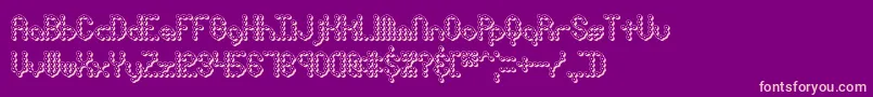 PindownXBrk Font – Pink Fonts on Purple Background