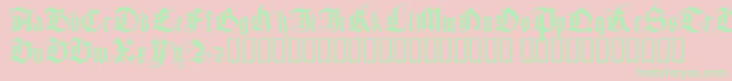 Jgjdg Font – Green Fonts on Pink Background