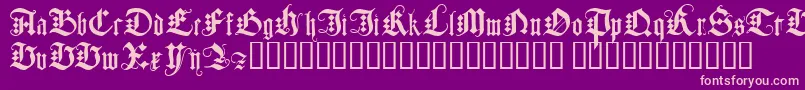 Jgjdg Font – Pink Fonts on Purple Background