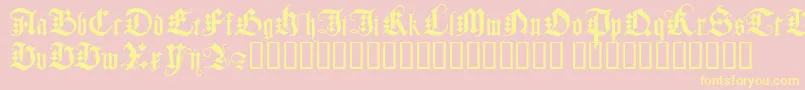 Jgjdg Font – Yellow Fonts on Pink Background