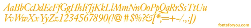 フォントE720RomanItalic – オレンジのフォント