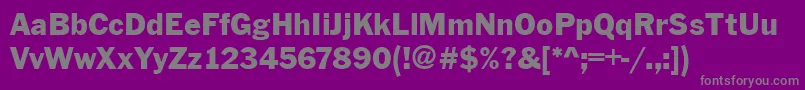 Więcej informacji o czcionce Franklin Czcionka Franklin – szare czcionki na fioletowym tle