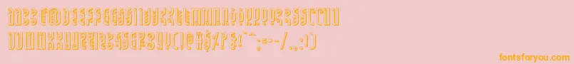 Undergroundrose3D Font – Orange Fonts on Pink Background