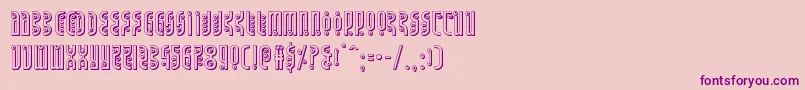 Undergroundrose3D Font – Purple Fonts on Pink Background