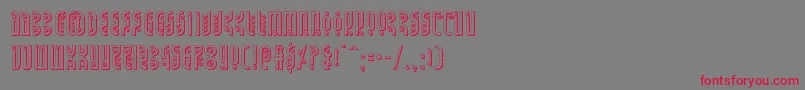 Undergroundrose3D Font – Red Fonts on Gray Background
