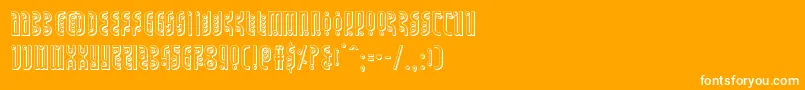 Undergroundrose3D Font – White Fonts on Orange Background