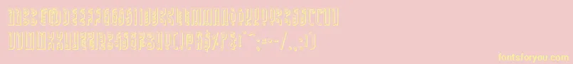 Undergroundrose3D Font – Yellow Fonts on Pink Background