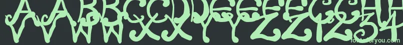 Шрифт CreepyScrawly – зелёные шрифты на чёрном фоне