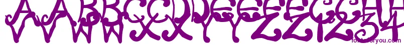 CreepyScrawly-fontti – violetit fontit