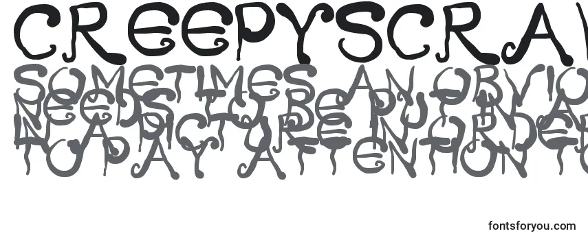 CreepyScrawly-fontti
