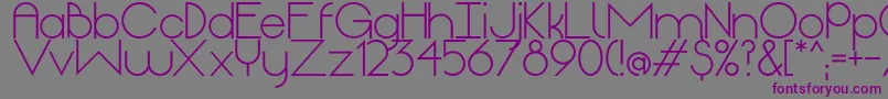 Шрифт OriginRegular – фиолетовые шрифты на сером фоне